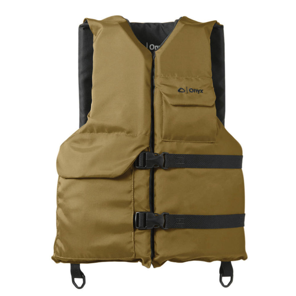 Onyx Outdoor® 116000-706-004-12 - Sport Small/Medium Tan/Black Life Vest