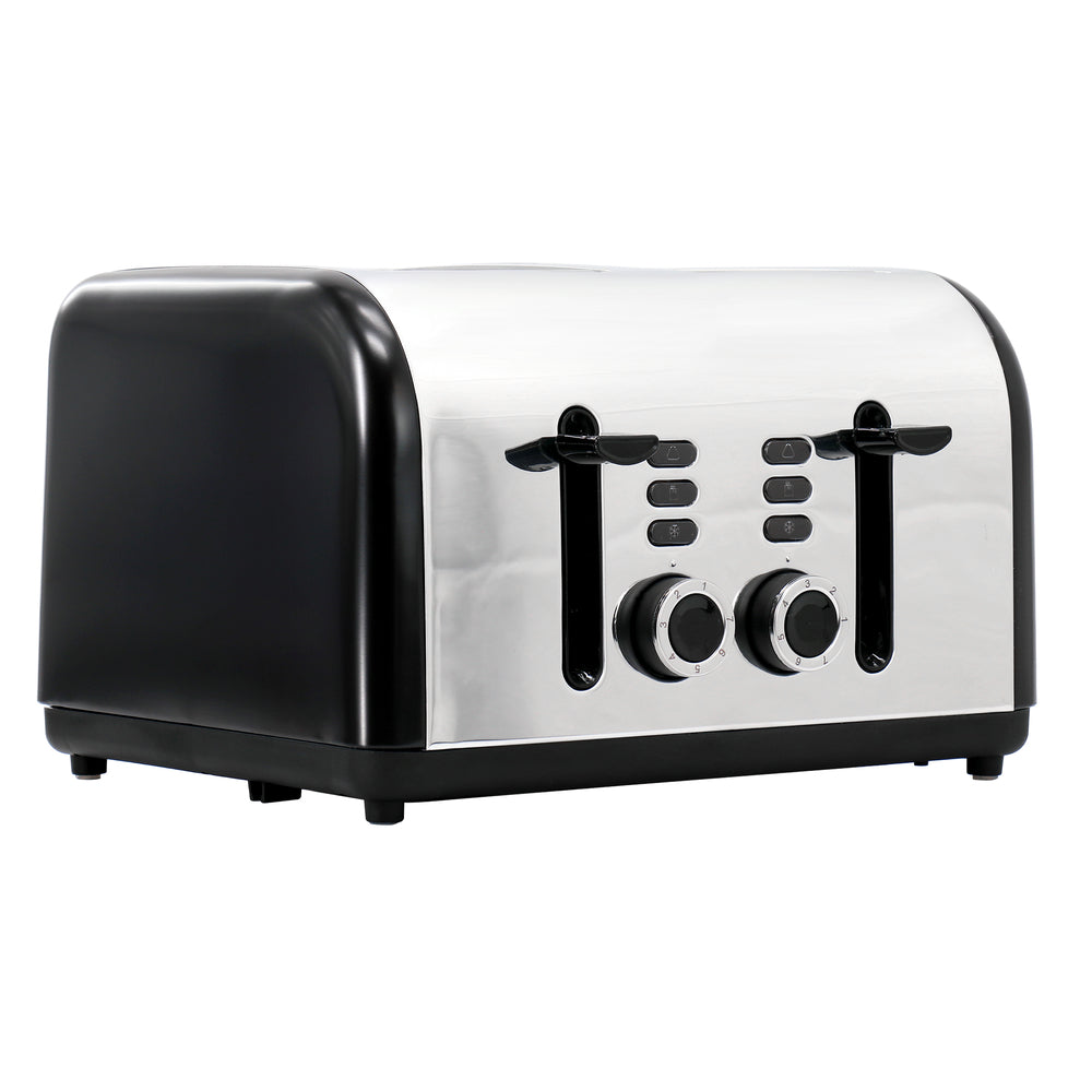 MegaChef Silver 4 Slice Toaster in Stainless Steel