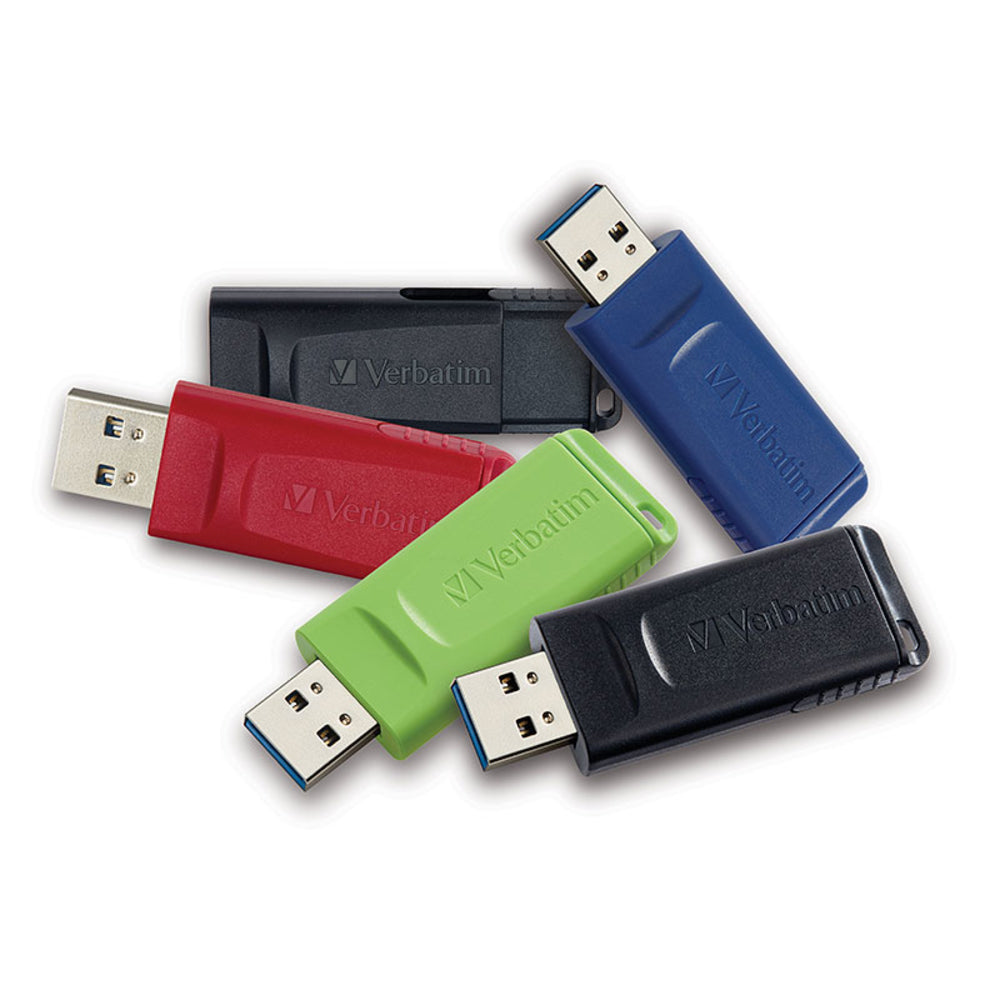 Verbatim Corporation 70897 32Gb Retract. Usb 5Pk Store N Go Assort. Colors Image 1