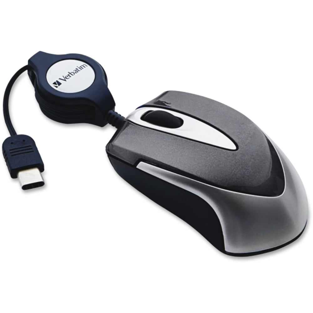 Verbatim 99235 Mini Travel Optical Mouse Usb-C Devices Black Image 1