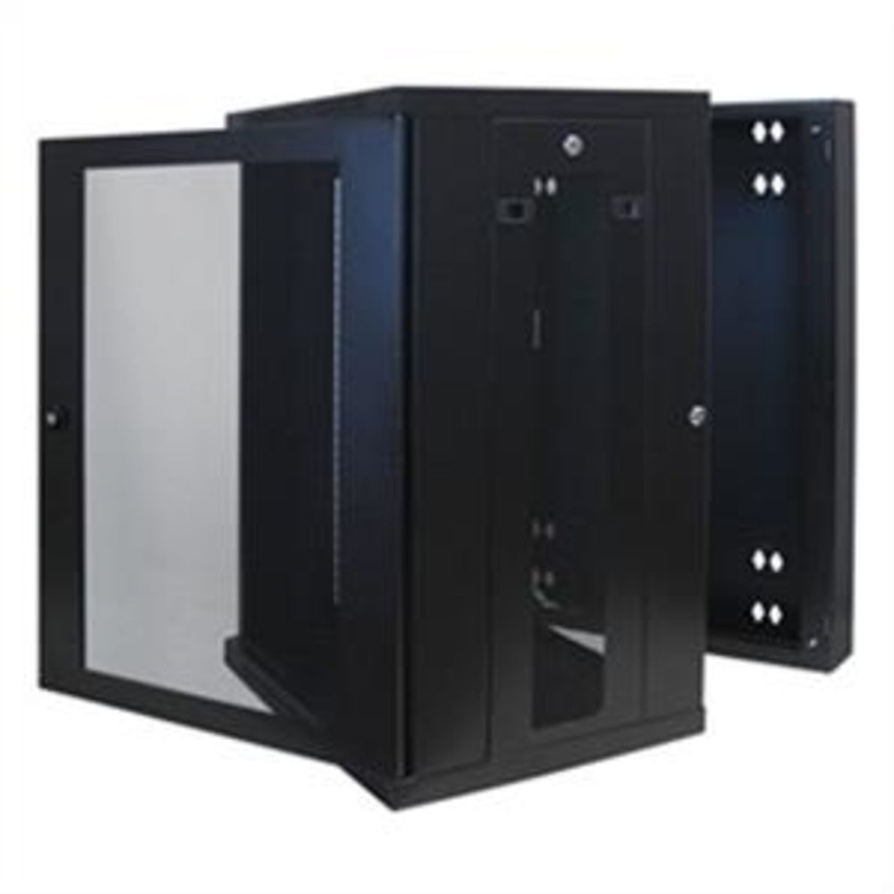 TRIPP LITE SRW18US 18U WALL MOUNT RACK ENCLOSURE SERVER CABINET HINGED DOOR And