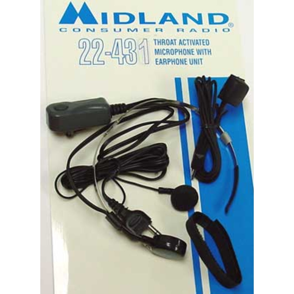 Midland 22431 Throat Microphone - Hands-Free Communication Image 1