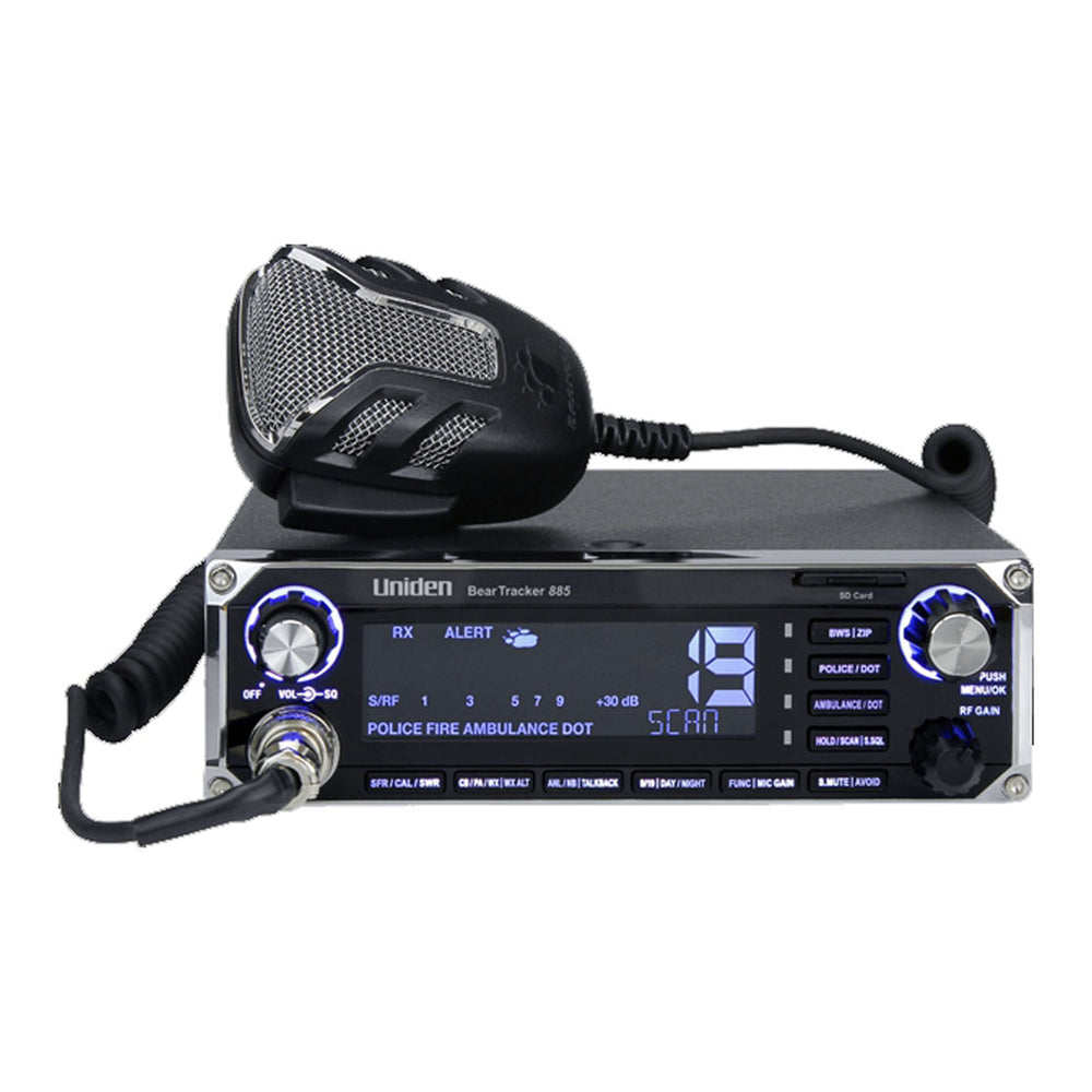 Uniden BEARTRACKER885 Hybrid CB Radio with Built-in Digital Scanner Image 1