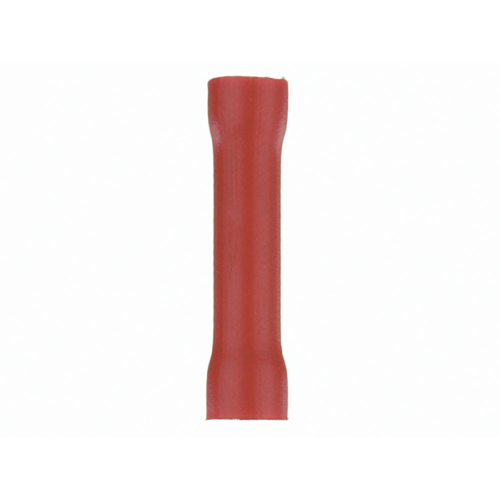 Installbay RVBC 100 Pack Vinyl Butt Connector 22-18 Gauge Red Image 1