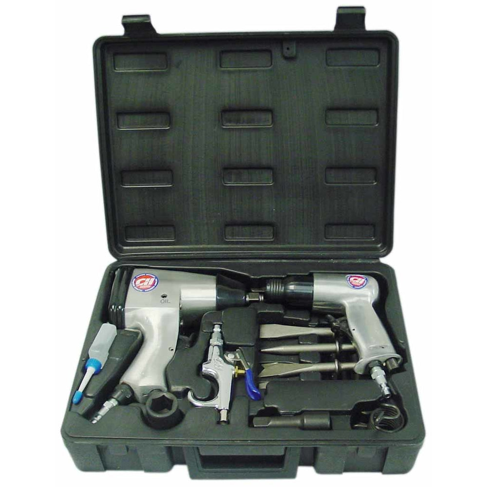 Campbell Hausfeld TL106100RB 1/2" Air Impact Gun and Chisel Set Image 1