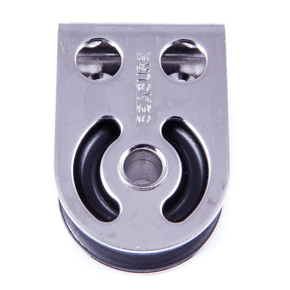 Seasure 00.01Crd 1" Bolt Down Block - Marine-Grade Stainless Steel, 8mm Max Rope Image 1