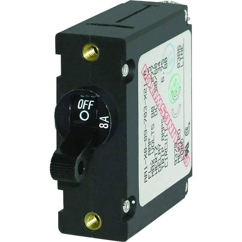 Blue Sea Systems 8 Amp AC/DC Single Pole Magnetic Circuit Breaker - 7347 Image 1