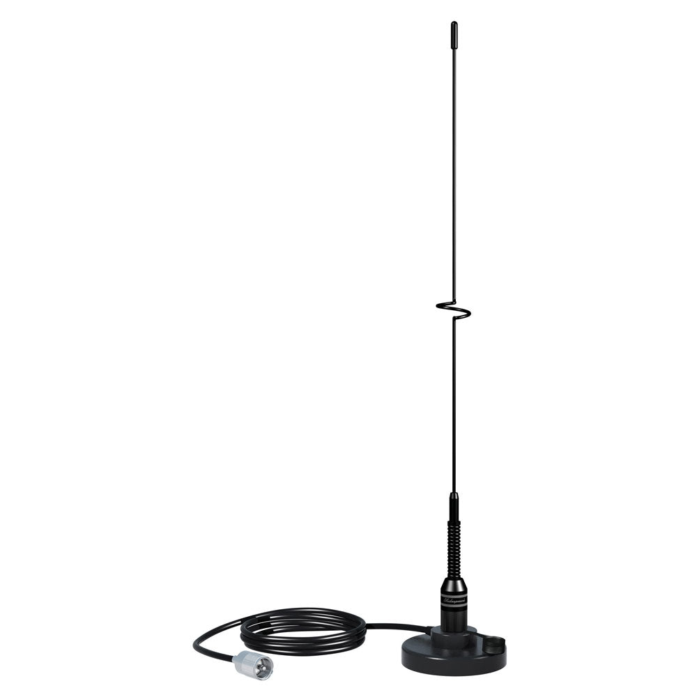 Shakespeare 5218 19" TALL BLACK UNITY GAIN VHF MAGNETIC MOUNT ANTENNA 15' Image 1