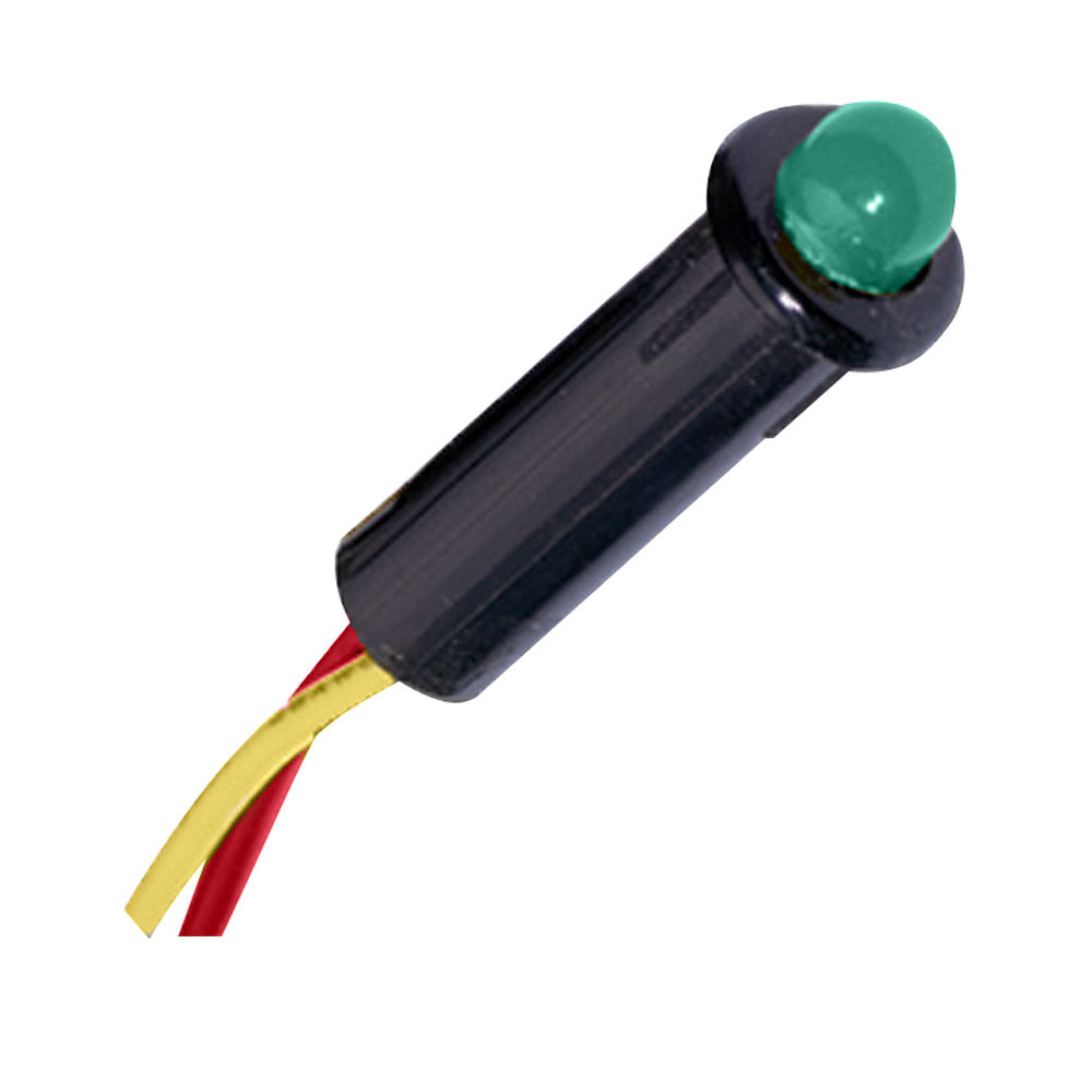 Paneltronics 048-016 Led Indicator Light Green 120 Vac 1/4"" Image 1