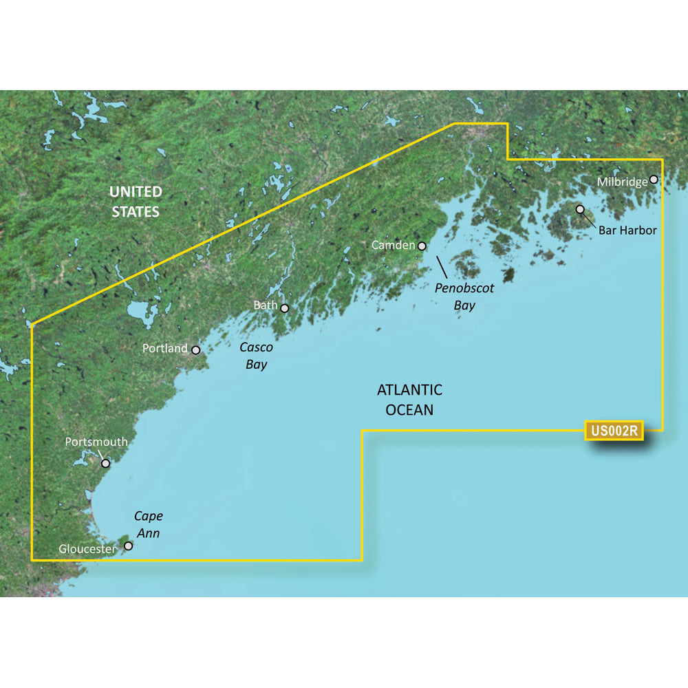 Garmin Bluechart G3 Vision HD VUS002R South Maine MicroSD/SD 010-C0703-00 Image 1