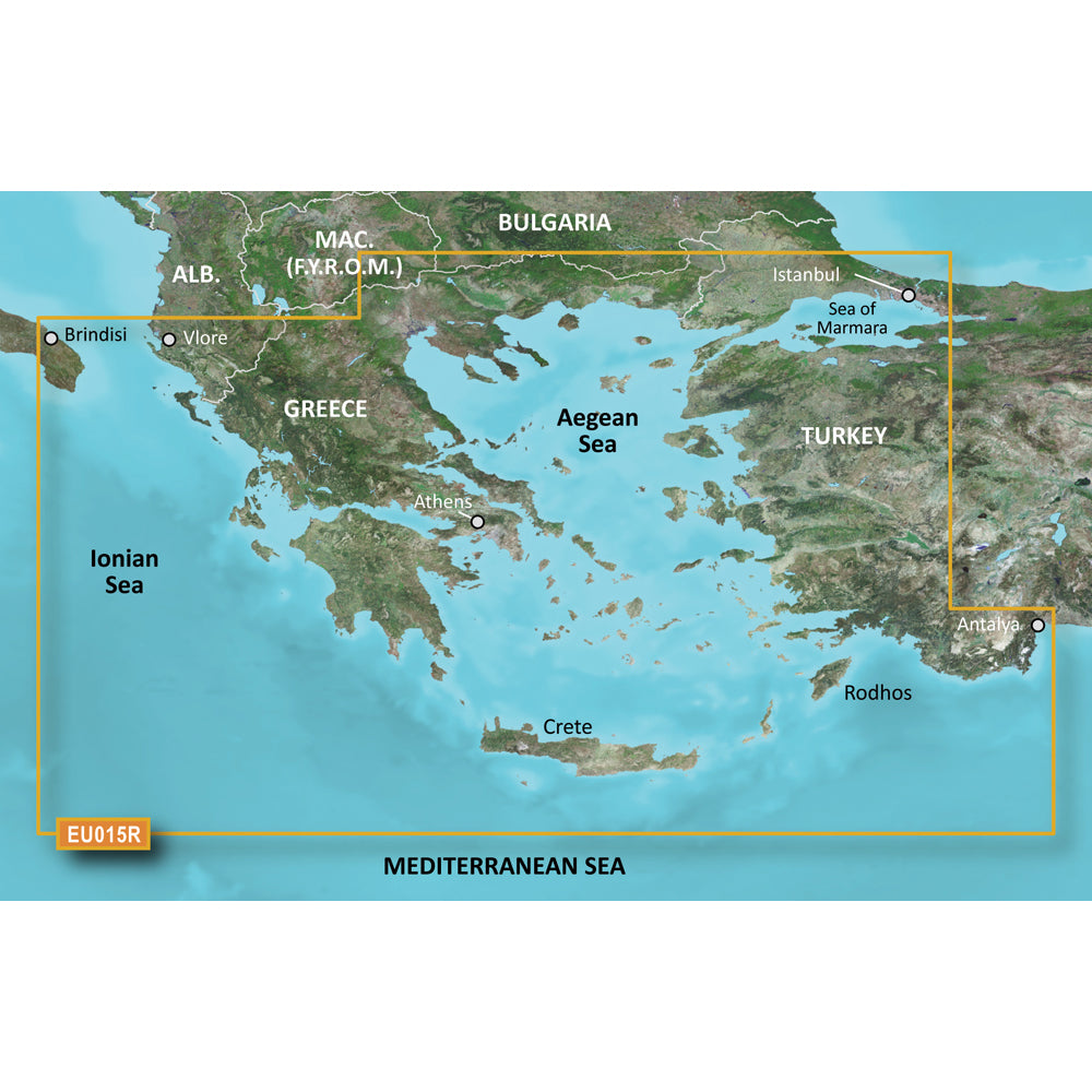 Garmin 010-C0773-00 Bluechart G3 Vision Hd Veu015R Aegean Sea And Of Marmara Image 1