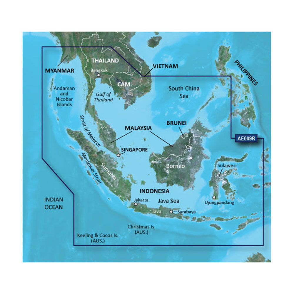 Garmin Bluechart G2 Vision HD VAE009R - Sin/Mal/Indonesia Image 1