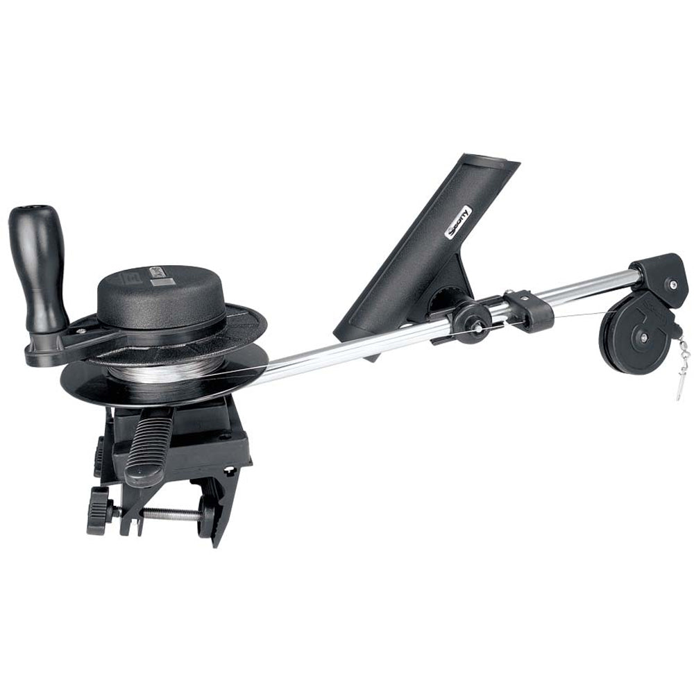 Scotty 1050MP Depthmaster Manual Downrigger with Rod Holder & Clamp Mount - Fishing Equipment Image 1