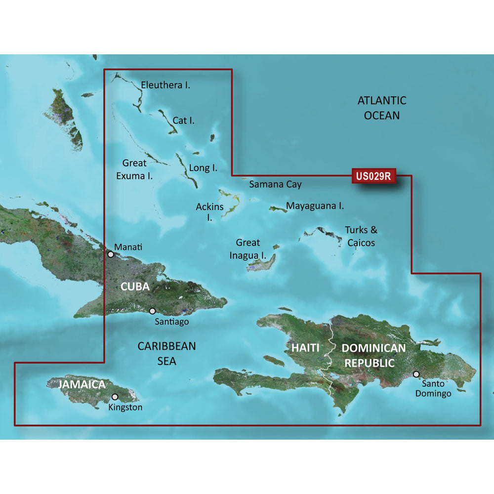 Garmin 010-C0730-20 Bluechart G3 Hd Hxus029R Southern Bahamas Microsd/Sd Image 1