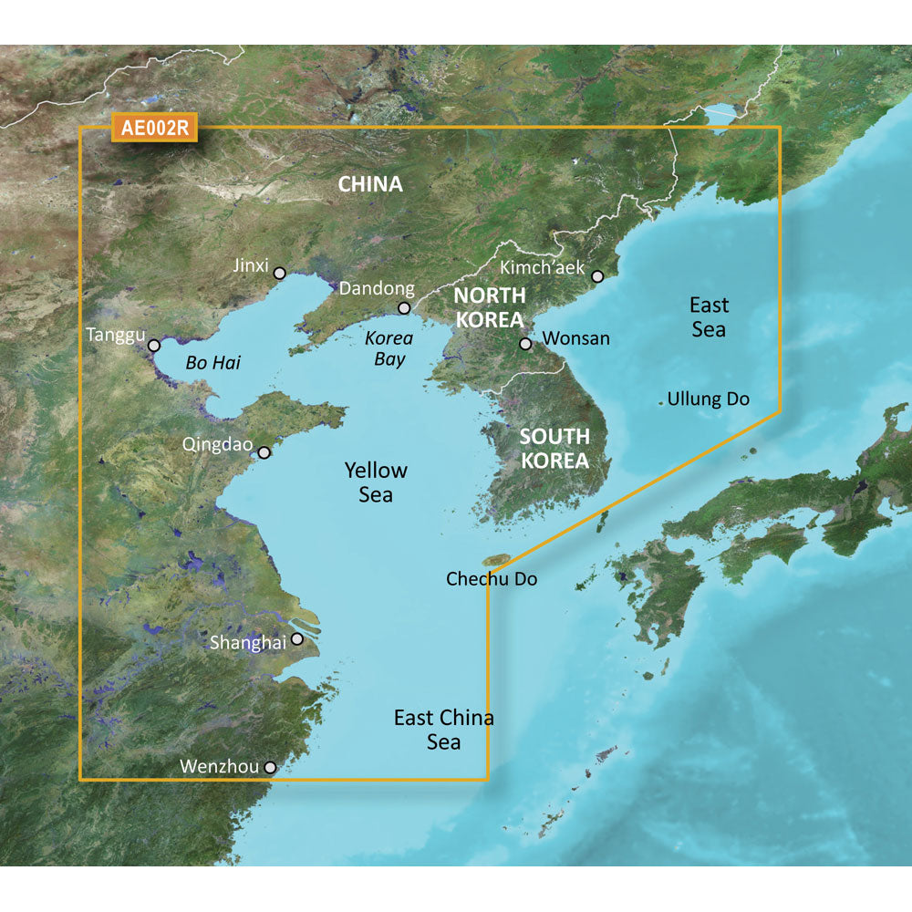 Garmin Bluechart G2 HD Yellow Sea MicroSD/SD - 010-C0877-20 HXAE002R Image 1