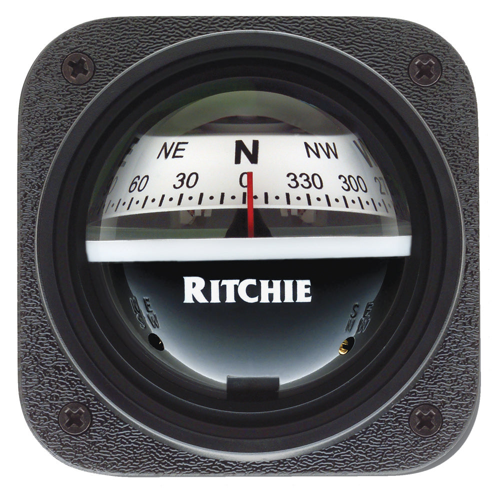 Ritchie V-537W Explorer Compass Bulkhead Mount White Dial Image 1