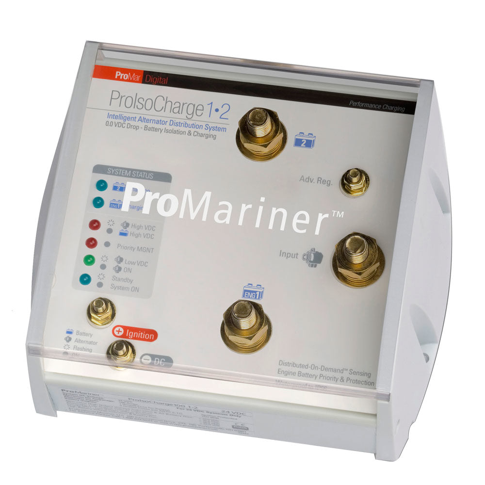 Promariner 23123 Proisocharge Battery Isolator 250Amp 1-Alt 2-Bat 12V Image 1