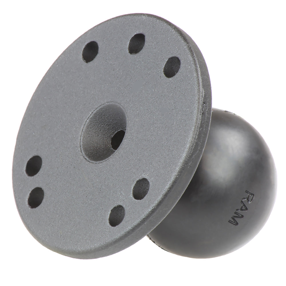 Ram Mounts RAM-202U Mount 2.5" Plate 1.5" Ball - Universal AMPS Hole Pattern