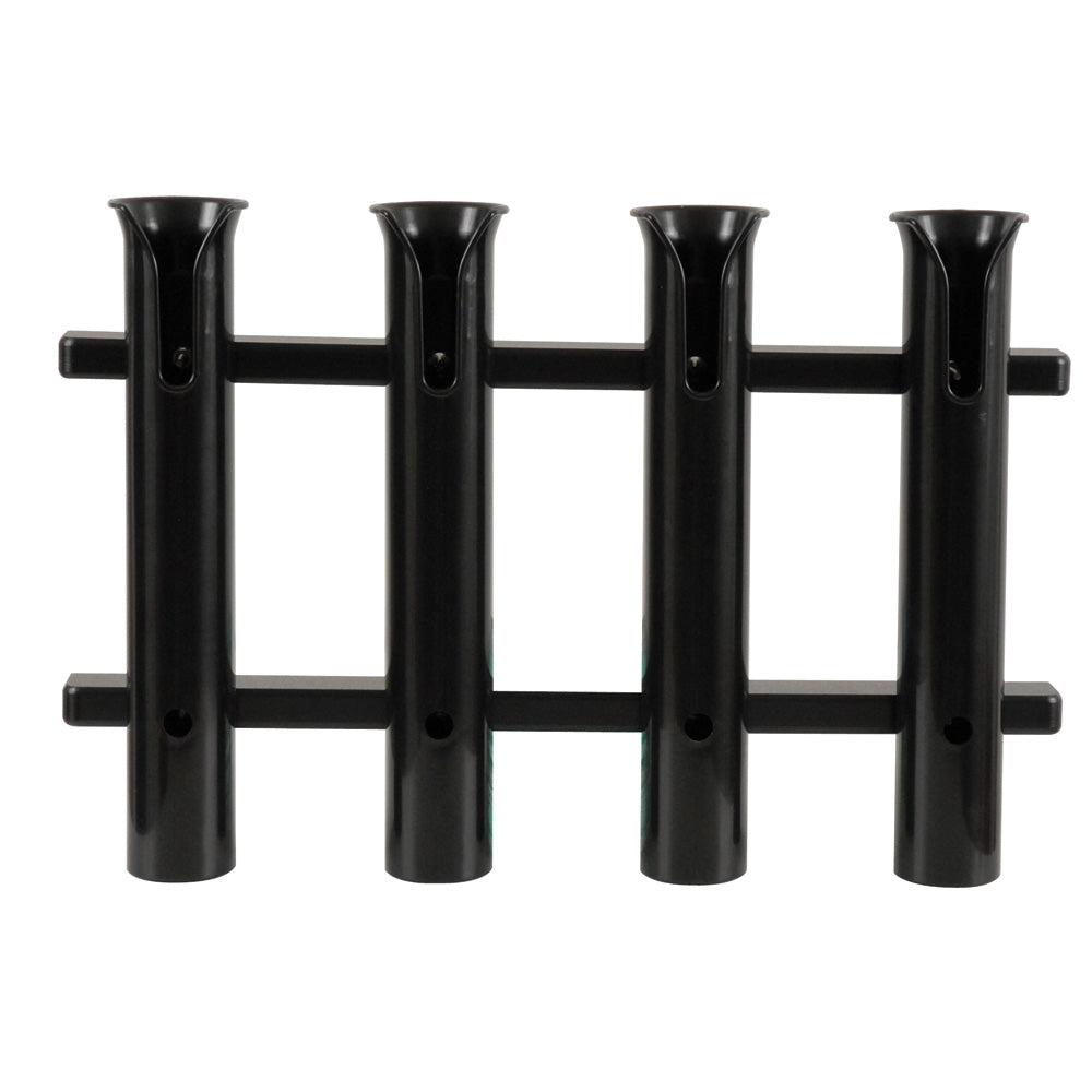 Taco Marine P03-064B Black 4-Rod Poly Rack - Fishing Rod Storage Image 1