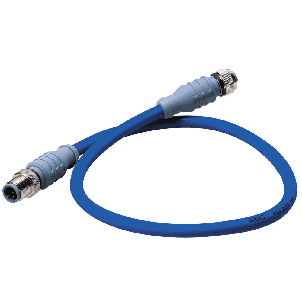 Maretron 1M Blue Mid Cable DM-DB1-DF-01.0 - Male to Female Connector Image 1