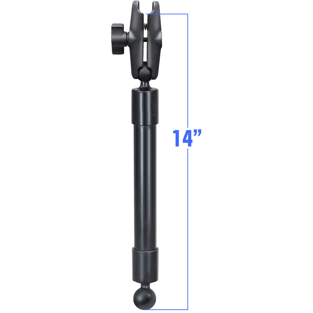 Ram Mounts RAP-BB-230-14-201U Extension Pole with 14" Long PVC Pipe - Black Image 1