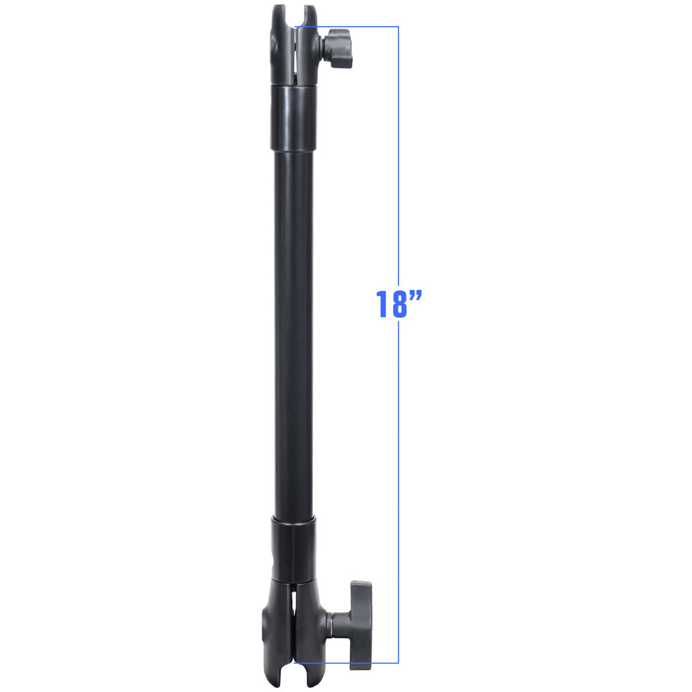 RAM Mounts RAP-CB-201-18U 18" Extension Pole with 1" and 1.5" Ball Sockets Image 1