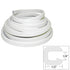 Taco Marine V30-1008W25-1 Flexible Vinyl Trim ¼" Opening X ½"W 25'L White Image 1