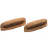 Whitecap Teak Oval Drawer Pulls - 4L (2 Pack) Image 1