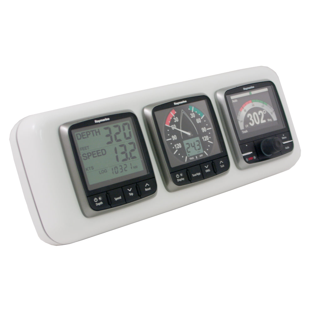 Navpod GP1301 InstrumentPod with 3-3.6" Holes - 9.5" Guard Image 1