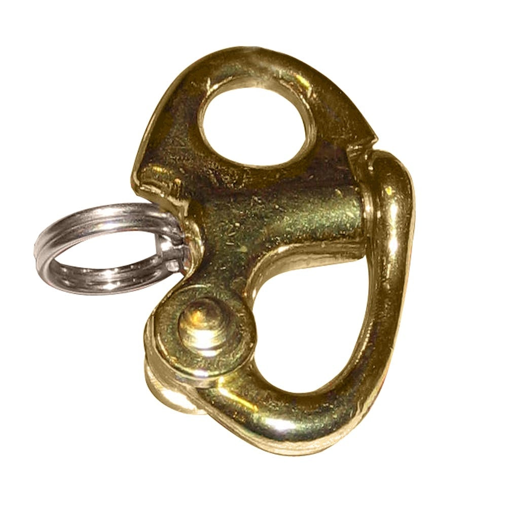 Ronstan Rf6000 Brass Snap Shackle Fixed Bail 41.5Mm 1-5/8" Length Image 1