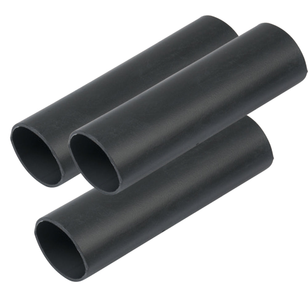 Ancor 326103 Heavy Wall Heat Shrink Tubing 3/4" X 3" 3-Pack Black Image 1