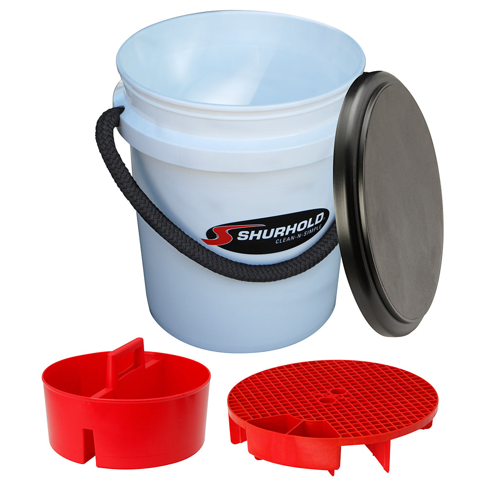 Shurhold 2461 One Bucket Kit - 5 Gallon White Image 1