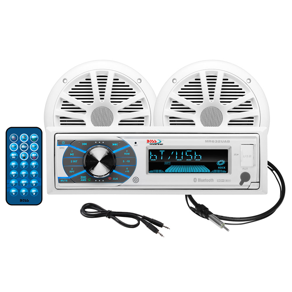 Boss Audio MCK632WB.6 Package AM/FM CD Receiver; 6.5" Speakers + Bluetooth Image 1