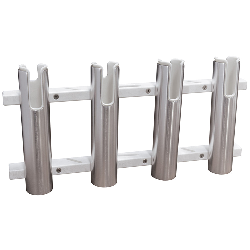 Taco Marine 4-Rod Rack Holder - F31-3104Bxz-1 Aluminum/Poly Fishing Storage Image 1