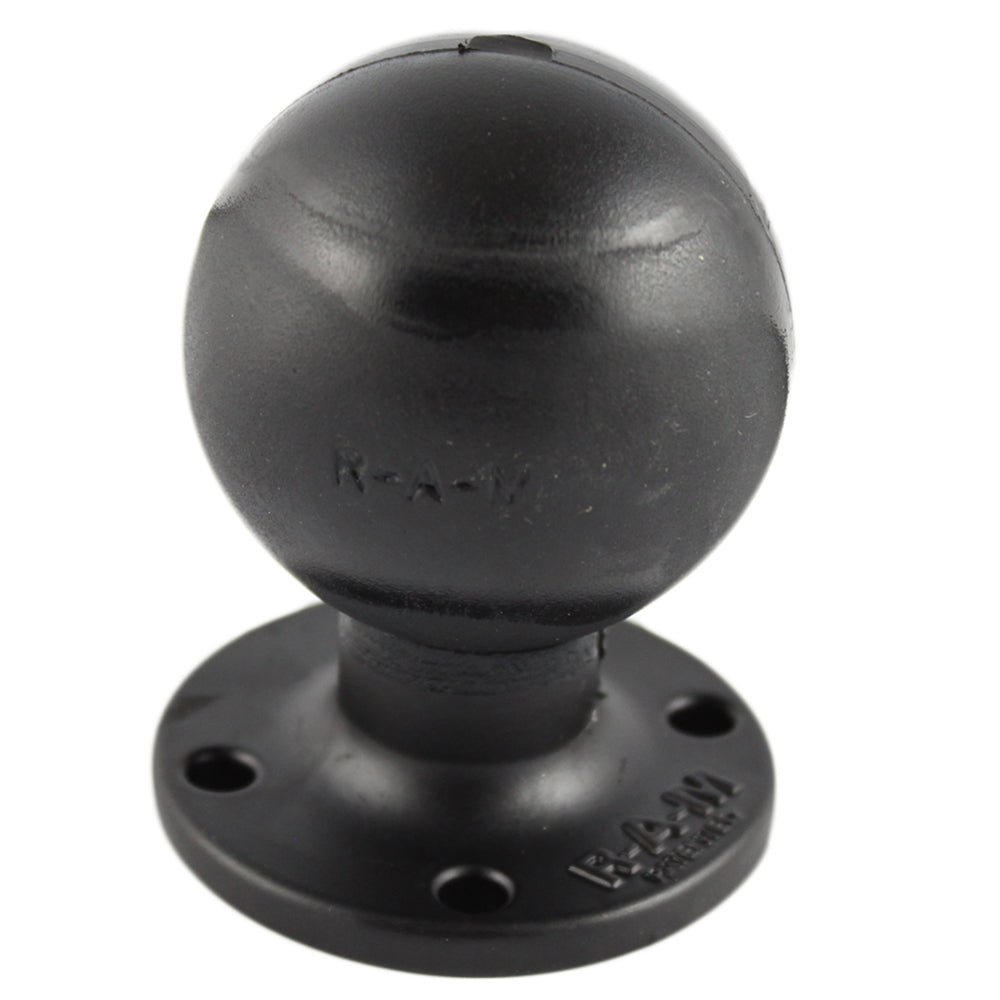 Ram Mounting Systems Ram-D-254U Mount D Size 2.25" Ball On Round Plate Amps Image 1