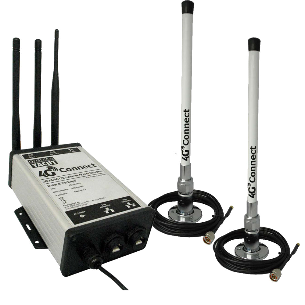 Digital Yacht 4G Connect Pro - ZDIG4GCPRO-US - 2G/3G/4G Dual Antenna Marine Internet Access Image 1