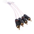 Fusion Electronics 6ft 4-Way Shielded Twisted RCA Cable (010-12618-00) Image 1