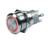 Bep Marine 12V Momentary Push-Button Switch - 80-511-0002-00 Red LED On/Off Image 1