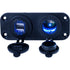 Sea-Dog 426505-1 Double Usb And Power Socket Panel Image 1