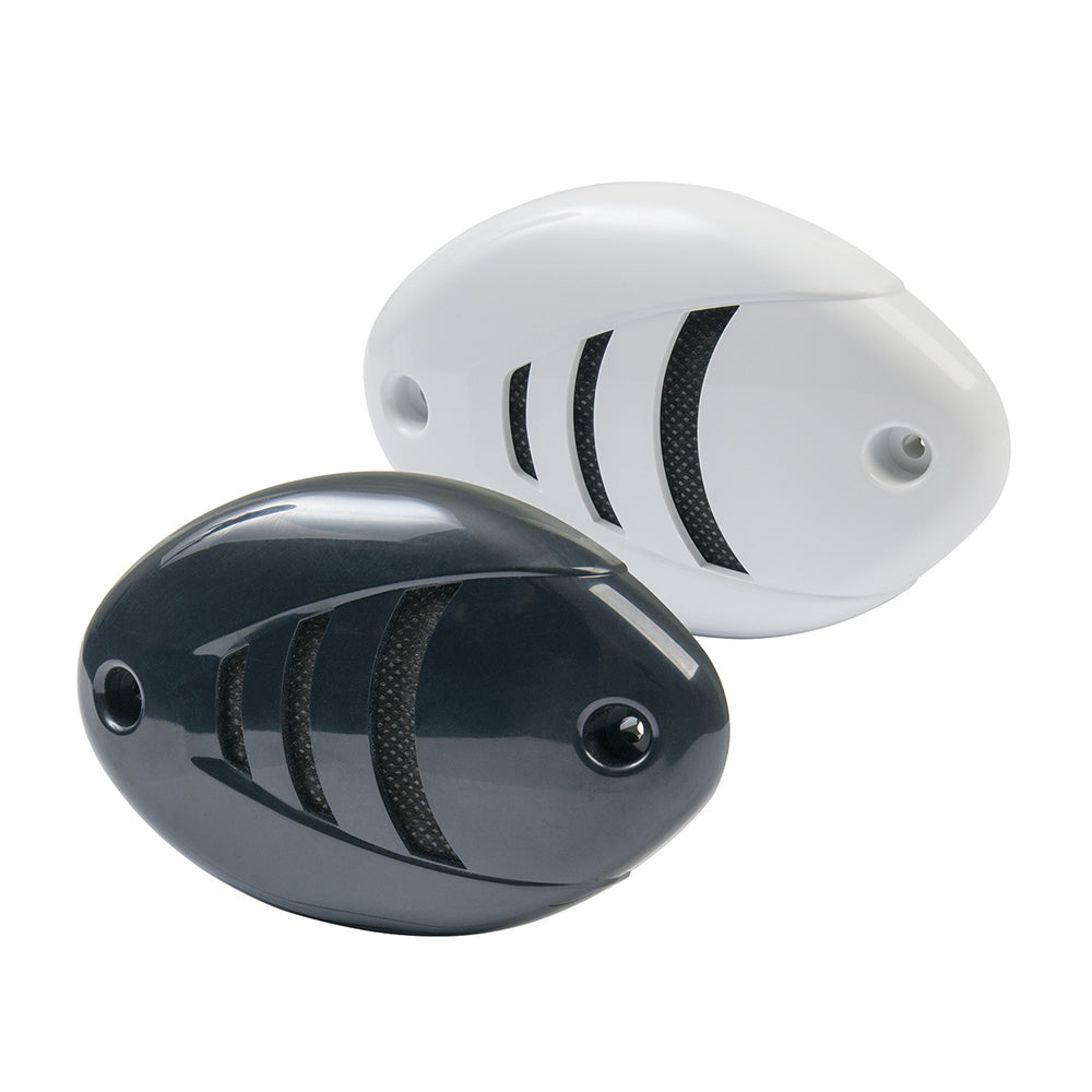 Marinco 10080 12V Drop-In Low Profile Horn Black And White Grills Image 1