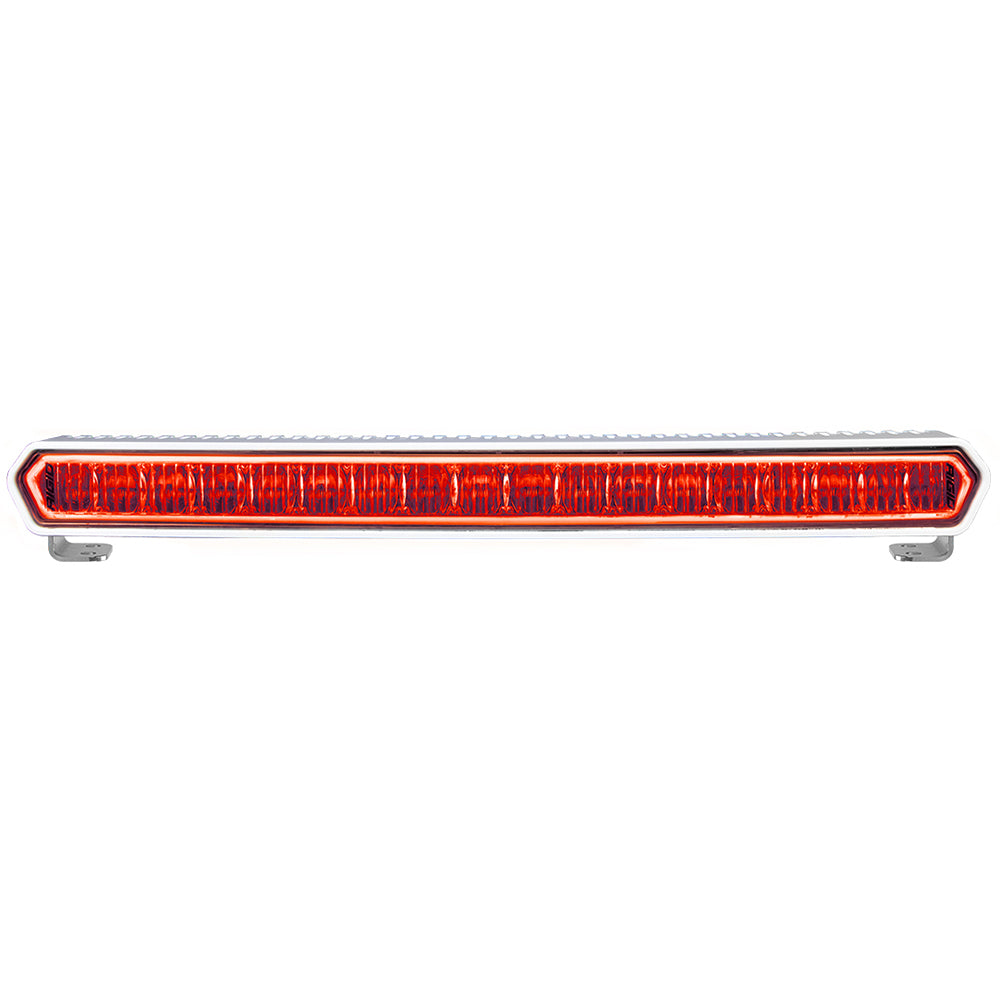 Rigid 62002 SR-L Marine 20" LED Lightbar - White Light with Red Halo Image 1