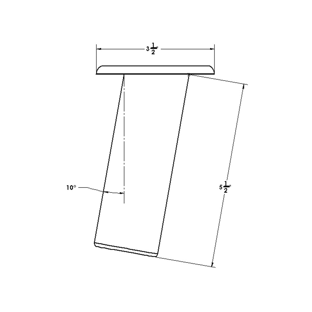 Deluxe 10 Flush Mount Taco Marine Rod Holder F31-0702Bxy - Anodized Finish