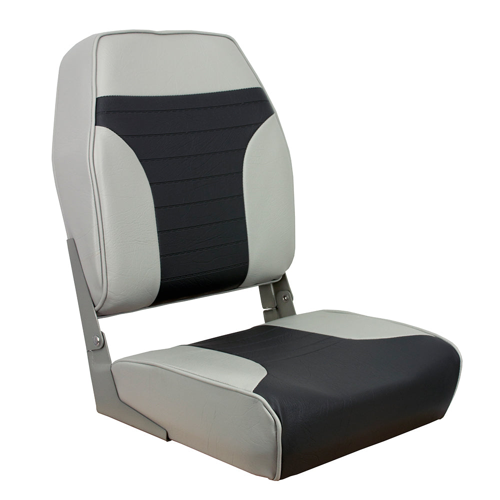 Springfield Marine High Back Folding Seat - 1040663 - Grey/Charcoal Multi-Color Image 1