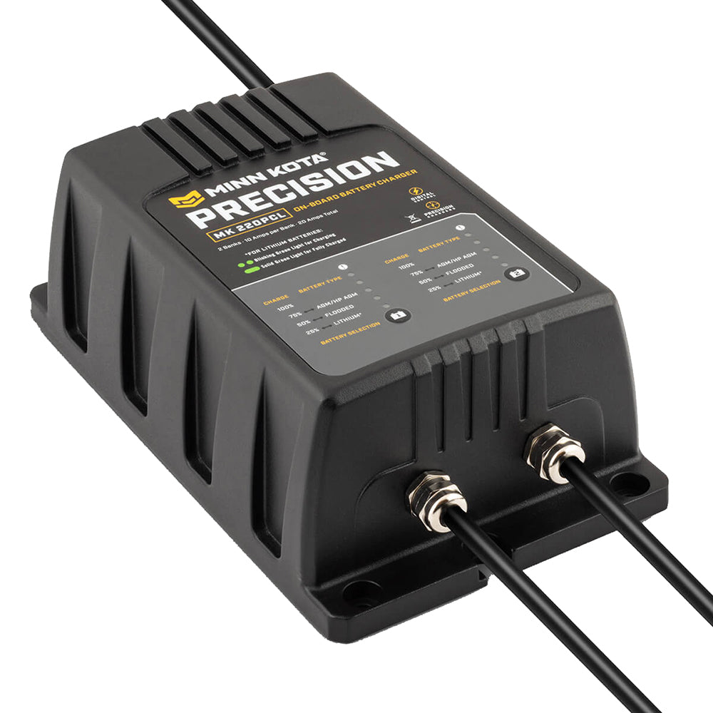 Minn Kota Mk-220 PCL 2 Bank 10 Amp Li On-Board Precision Charger 1832201 Image 1