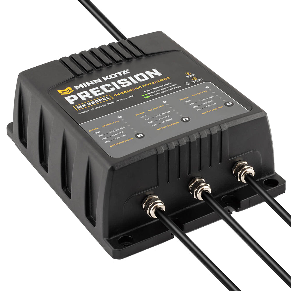 Minn Kota On-Board Precision Charger Mk-330 PCL 3 Bank x 10A Li (1833301) Image 1