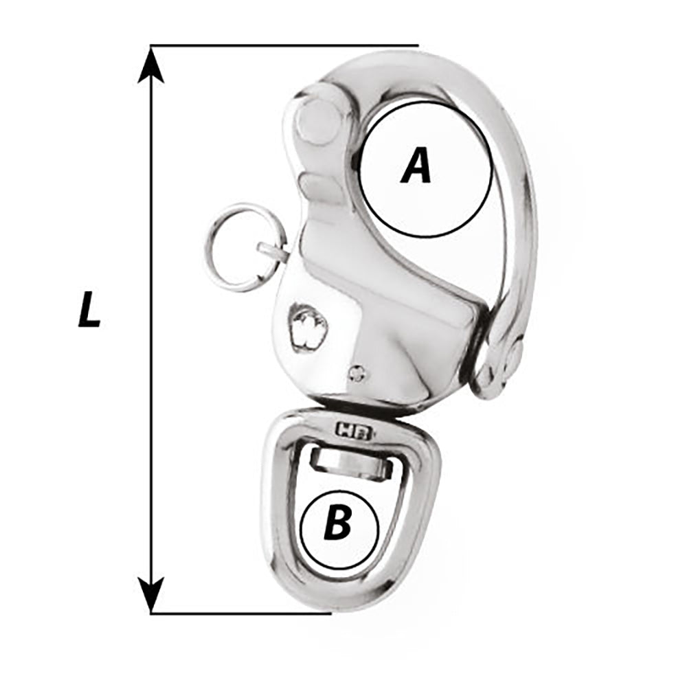 Wichard Marine 02475 3-1/2" Snap Shackle Swivel Eye