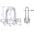 Wichard Marine 11203 Hr D Shackle Diameter 15/64""