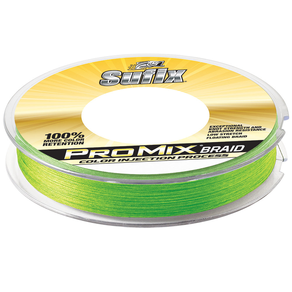 Sufix Promix Braid 15lb 300 Yds - 630-115L Neon Lime Fishing Line Image 1