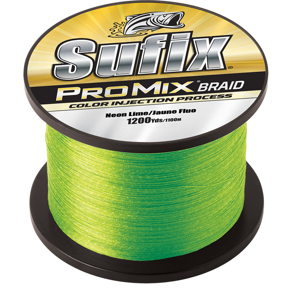 Sufix Promix Braid 40lb 1200 Yds Neon Lime Fishing Line (630-340L) Image 1