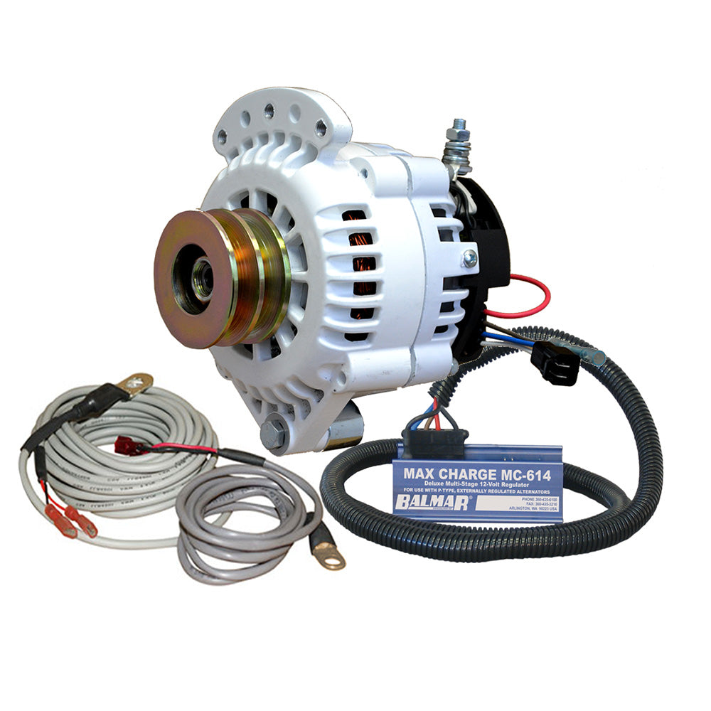 Balmar 621-Vup-Mc-100-Dv Alternator 100 Amp Kit 12V 1-2" Single Foot Spindle Image 1